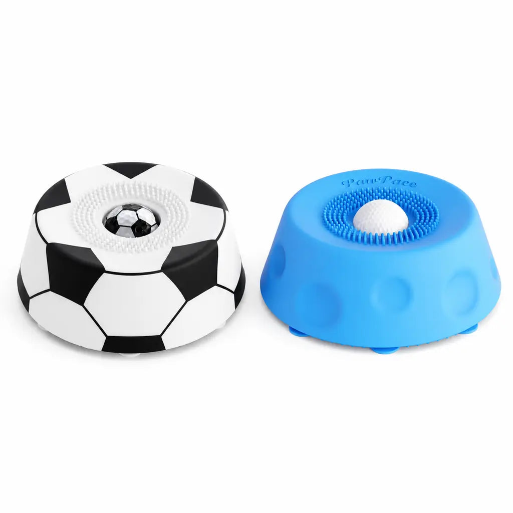 Pawpace Multi-Purpose Dog Bowl - No-Mess Liquid Slow Feeder with Easy-Clean Lick Mat and Suction Cups, Dishwasher Safe, Blue