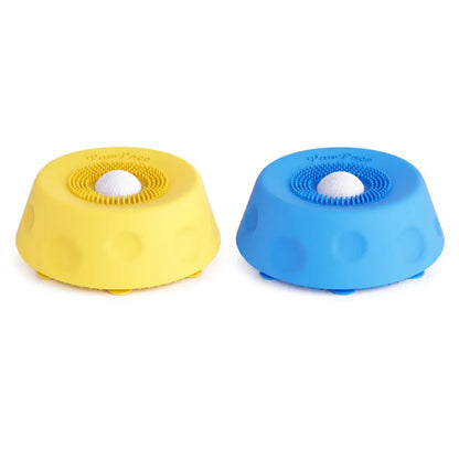 Pawpace Multi-Purpose Dog Bowl - No-Mess Liquid Slow Feeder with Easy-Clean Lick Mat and Suction Cups, Dishwasher Safe, Blue