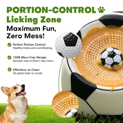 Pawpace Multi-Purpose Dog Bowl - No-Mess Liquid Slow Feeder with Easy-Clean Lick Mat and Suction Cups, Dishwasher Safe, Blue