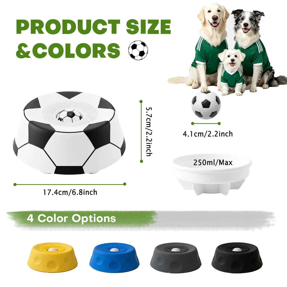 Pawpace Multi-Purpose Dog Bowl - No-Mess Liquid Slow Feeder with Easy-Clean Lick Mat and Suction Cups, Dishwasher Safe, Blue